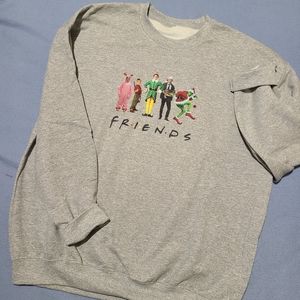 Christmas Friends sweatshirt new size XL crewneck ready to ship grinchmas